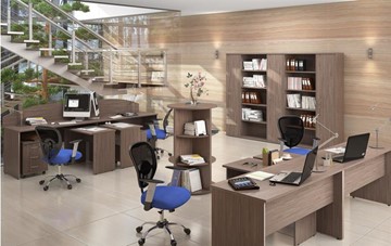 Комплект офисной мебели IMAGO три стола, 2 шкафа, стеллаж, тумба в Брянске - предосмотр 6